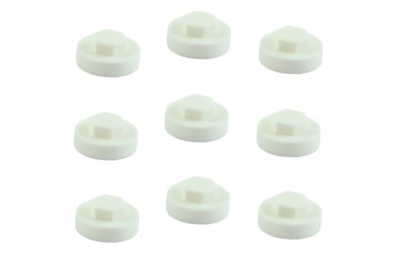 100 Stück Abdeckkappen für Torx Schrauben Torx-Abdeckung Kunststoff Weiß