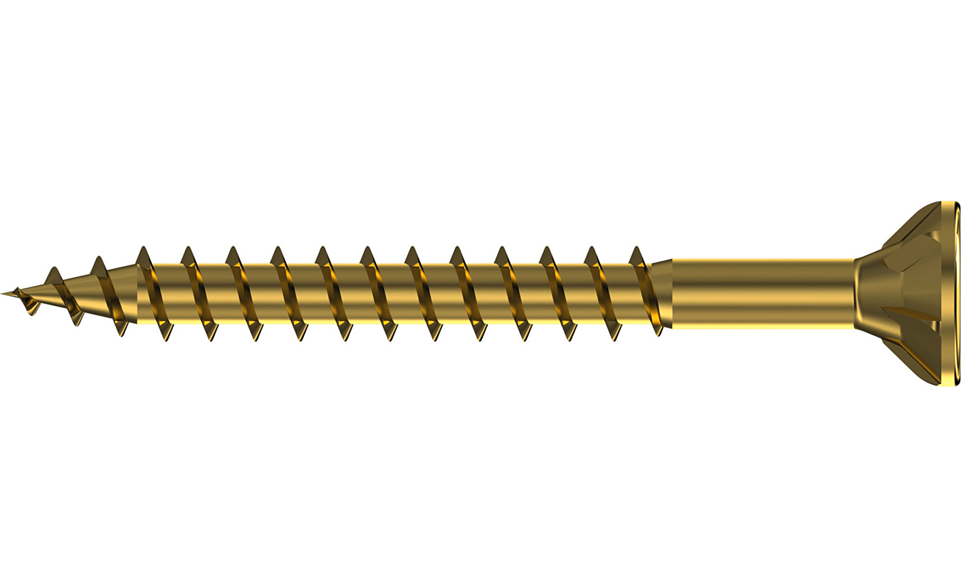 Spaanplaatschroeven geel verzinkt torx 4,5x45 - 500 stuks